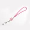 Cuerda corta tejida de trébol, cuerda de cuero sintético, cordón con forma de flor pequeña, cordón corto para teléfono móvil, cordón de juguete, 10 colores disponibles