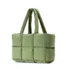 Bolso de Hombro Individual de Gran Capacidad para Debajo del Brazo, Bolso Personalizado para Chaqueta de Plumas, Bolso Tote Nube de Moda, Simple y Versátil, Bolso Acolchado