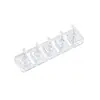 Estilo Ins Acrílico Transparente Manicure Não Magnético Suporte para Unha Usável Base para Prática de Unha Peça de Xadrez Suporte para Unha Display