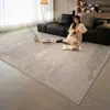 Tapete Sala de Estar Luxo Leve Alta Qualidade Sem Lavagem Limpável Cinza Minimalismo Italiano Capacho Impermeável à Prova de Manchas Tapete para Casa