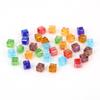 Cuentas cuadradas de cristal de vitral de 8 mm, cuentas sueltas, material de joyería artesanal, bolsas, fabricantes al por mayor