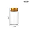 Botella de Vidrio de Borosilicato Alta de 37 mm con Tapa de Aluminio, Botella para Empaque de Dulces, Botella para Suplementos de Salud, Botella Pequeña para Medicina de Cápsulas de Cordyceps