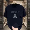 Camiseta de Verano para Hombre de Manga Corta Estampado Sencillo de Oso de Dibujos Animados Casual Versátil Cuello Redondo Top Juvenil Wish Amazon