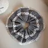 Scrunchie de Renda Estilo Coreano, Elástico de Cabelo Extra Grande para Mulheres, Corda de Cabelo de Rabo de Cavalo de Alta Qualidade, Elástico de Cabelo de Alta Elasticidade