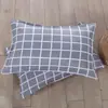 Funda de almohada simple estampada 48*74 cubierta para inserto de almohada, funda de almohada engrosada para adultos, universal para dormitorios y hoteles