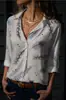 Camisa de Manga Larga para Mujer de Otoño e Invierno Transfronteriza Serie San Valentín Estampado 3D Moda Casual Simple Camisa Larga para Mujer