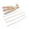 Alfinetes de Cabeça Redonda, Alfinetes de Cobre, Alfinetes de Conexão, Alfinetes para Pingentes, Alfinetes para Miçangas, Kit de Materiais Acessórios para Joias Artesanais DIY