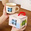 Caneca para meninas, alto valor estético, copo de água abençoado, xícara de café para casa e escritório, presente de aniversário criativo, embalagem em caixa de presente requintada