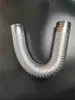 Tubo de Humo para Estufa de Pellets Diámetro 8cm Manguera Telescópica Chimenea de Estufa 80 Tubo de Escape Codo de Acero Inoxidable