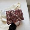 Bolsa de Lona para Mujer 2026 Primavera y Verano Nueva Tendencia Celebridad de Internet Chica Bolso de Mano Retro Estilo Étnico Bolso de Hombro Único Cruzado