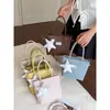 Nova Bolsa de Palha Tecida Simples para Mulheres Verão 2026, Bolsa de Mão Estilosa e da Moda, Bolsa Transversal Versátil para o Dia a Dia