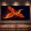 Pintura em Tela Mural Poster Arte de Parede Dragão e Fênix Animal Pássaro Nórdico China Quarto Sala de Estar Pintura Decorativa Moderna