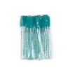 Pincel de Cílios com Haste de Cristal Para Extensão de Cílios Maquiagem Pincel de Cílios de Nylon Portátil Haste de Cristal Pincel para Cílios