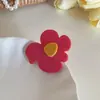 Pinza para el pelo de flor irregular para niñas, Pinza BB versátil y simple para flequillo lateral, Pasador pequeño, Accesorio para el pelo de dopamina
