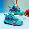 Zapatos de Baloncesto para Niños de Verano Malla Transpirable para Niños Zapatos de Entrenamiento para Estudiantes Hebilla Giratoria Zapatos Deportivos para Correr para Niños