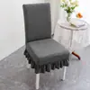 Funda de silla universal para cuatro estaciones para uso en el hogar, respaldo antideslizante todo en uno, funda de silla de comedor integrada, elástica y engrosada