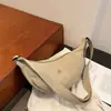 Nova Bolsa Transversal Elegante Simples Versátil Portátil Cor Sólida Bolsa de Ombro Tendência Coreana Estudante Bolsa Bolinho
