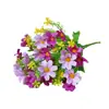Flores de Margarita Artificiales, 28 Cabezas, para Decoración de Jardín y Hogar, Flores de Seda para Proyectos Exteriores, Crisantemos Silvestres Pequeños