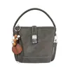 Bolso cubo estilo francés para mujer, nuevo bolso de hombro color-blocking de moda 2026, bolso de mano de nicho para el día a día, bolso pequeño cruzado para damas