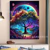 Pegatina de diamante hecha a mano con diseño de explosión de Amazon, paisaje, árbol de la vida, pintura decorativa para sala de estar y dormitorio, venta directa de fábrica