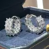Brincos Simples e Versáteis Cao Shi para Mulheres, Cravejados com Fileiras Duplas de Zircônia, Joias Exquisitas, Brincos Clássicos para Combinar no Dia a Dia
