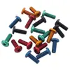 Tornillos para Portabidones de Bicicleta Transfronterizos Aluminio 7075 Cabeza de Flor de Ciruelo para Portabidones de Bicicleta de Montaña, Carretera, Plegable