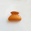 Grampo de Cabelo de Moda com Pontos Polka, Cravejado de Diamantes, de Alta Qualidade, para Prender Metade do Cabelo, Simples, Elegante, Médio, Tipo Pinça de Tubarão, Adorno de Cabeça Requintado