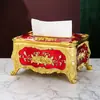 Caja de Pañuelos Estilo Europeo Desmontable para Sala de Estar en Casa, Caja de Servilletas para Restaurante Occidental, Caja de Almacenamiento de Pañuelos para Mesa de Café