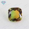 Fertilizante de gemas Huagang cuadrado de turmalina sintética sandía, piedra desnuda, almohada con base puntiaguda, gema de vidrio, venta al por mayor BX10