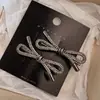 Pinza para el Cabello de Aleación Estilo Coreano con Lazo Full Diamante, Pinza para Flequillo, Pasador, Pasador Lateral de Perla, Pinza de Pato, Accesorio para el Cabello para Mujeres