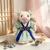 Solo Ropa de Muñeca/Ropa Hecha a Mano para Muñeca Conejo Jc Bonnie, Pijama, Vestido Mismo Estilo del Pequeño Libro Rojo, Conjunto para Muñeca de 32cm, Lindo