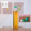 Botella de aceite de oliva transparente, cuadrada, de vidrio, para camelia, para té y embalaje sellado.