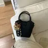 Bolso de Moda Casual Estilo Nuevo 2026 con Textura Simple y Moderna, Bolso tipo Cubo para Primavera y Verano, Bolso Personalizado para Hombro y Cruzado para Mujer