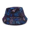 Sombrero de Pescador de Planta Tropical Nuevo Sombrero de Sol de Hoja Grande Estampado Sombrero de Sol para Hombres y Mujeres Mismo Estilo Sombrero de Protección Solar para Adultos para la Playa