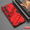 En stock Funda de Teléfono VIVO S17 Nueva Armadura Punk Funda de Teléfono Resistente a Caídas VIVO V29 con Soporte