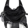 Bolso de hombro estilo motocicleta con estampado de leopardo transfronterizo, bolso tote estampado retro de gran capacidad para mujer, bolso cruzado de moda para exportación, personalizable