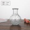 Estilo francês vintage em relevo vidro mini pequeno vaso ins estilo transparente hidropônico vaso de flores ornamentos decorativos de mesa
