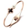 Venda Quente Transfronteiriça Novo Estilo Coreano Moda Personalidade Simples Casal Pulseira Aberta Luz Moda de Luxo Pulseira All-match