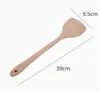 Espátula de madera Huahuinuo, espátula de madera especial para sartenes antiadherentes, juego de utensilios de cocina para el hogar resistentes a altas temperaturas
