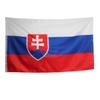Bandera de Eslovaquia de 90 x 150 cm, 4 banderas de poliéster.