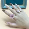 Nuevo Anillo de Mariposa Exquisito Dulce Bronceado de Colores Anillo de Crisantemo Multicolor de Lujo Ligero Dopamina Venta al por Mayor