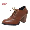 Zapatos de Moda para Mujer Talla Grande Modelo Nuevo 2026 para Amazon, Puntera Redonda con Cordones Estilo Europeo y Americano Tacones Altos
