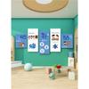 Esquina de Libros Diseño Pintura Decorativa Área de Lectura Biblioteca de Libros Ilustrados Pared Cultural Innovación Ambiental Jardín de Niños Calcomanías de Pared