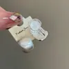 Pendientes de Aro con Forma de C Cepillados Pequeños y Geniales de Plata de Ley 925 con Pasador de Plata de Ley Europeos y Americanos, Pendientes de Clip de Moda con Diseño Elegante para Mujer