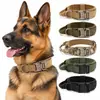 Collar Táctico para Perro con Asa, Collar de Nylon de Alta Resistencia con Hebilla de Metal para Perros Grandes