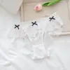 Doce e Delicado ~ Calcinhas de Renda Doces Estilo Japonês para Mulheres, Forro Respirável Fino de Algodão Puro, Calcinhas Sexy para Meninas Puras e Desejosas
