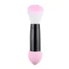 Atravessando a Fronteira melhor venda doce de macaron ferramentas de beleza maquiagem ovo de maquiagem beleza base líquida em bastão não acumula pó pincel de blush dupla face
