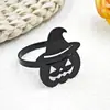 Decoración de Mesa Restaurante Occidental Amazon Calabaza de Halloween Anillo para Servilleta Hebilla de Servilleta Anillo para Servilletas de Papel Anillo de Tela