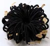 Cuerda para el pelo de alta elasticidad al por mayor accesorios para el pelo cuerda para el pelo sin costuras Corea del Sur banda de goma diadema negro puro goma para atar el pelo anillo para el pelo