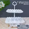 Arranjo de Aniversário Decorações de Mesa de Sobremesas Prateleira de Exibição de Casamento Europeu Mesa de Frutas Bandeja de Plástico para Bolo Suporte para Lanches